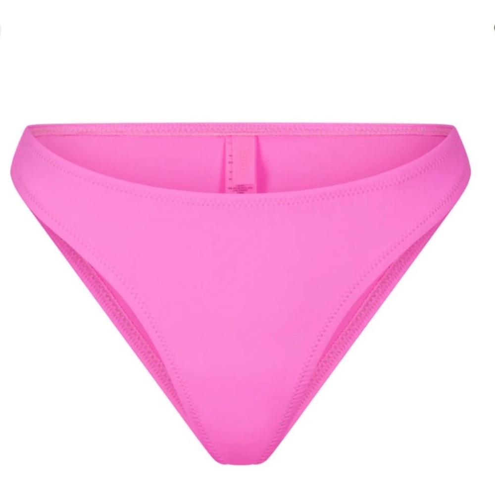 SKIMS Hot Pink Swim Bottoms Only